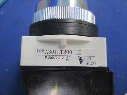 トランス付丸形パイロットライト 白 A30ILT200WLE