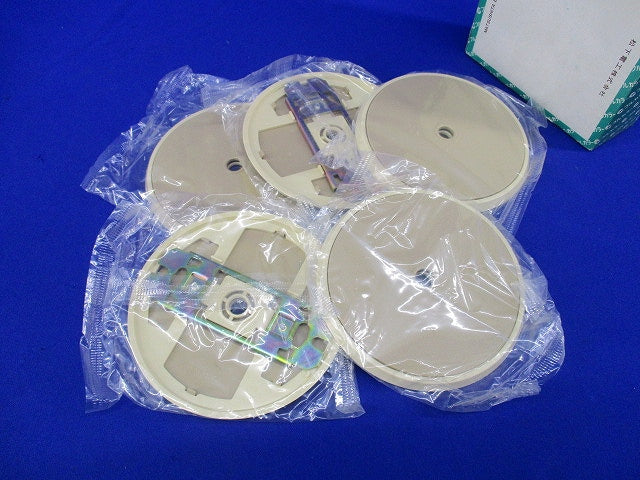 BL丸型電話線プレート(5枚入)(ダークベージュ)汚れ有 WN7180