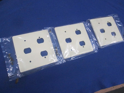 ハイ角連用器具用コンセントプレート(3枚入)(クリーム)National 型番不明