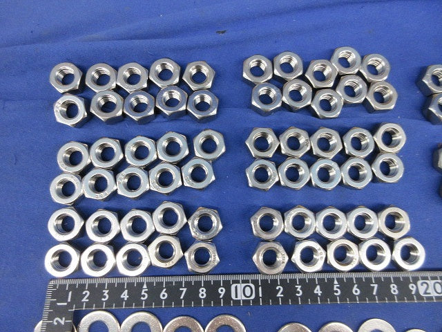 M10 六角ナット ワッシャー等セット(ステンレス)(混在98個入) M10他