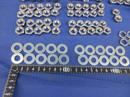 M10 六角ナット ワッシャー等セット(ステンレス)(混在98個入) M10他