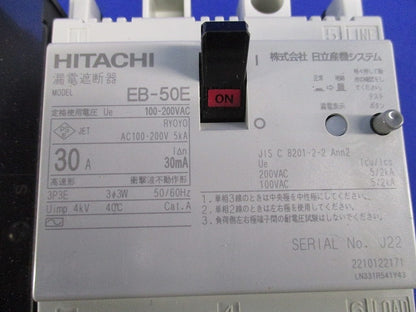 漏電遮断器 3P3E30A EB-50E