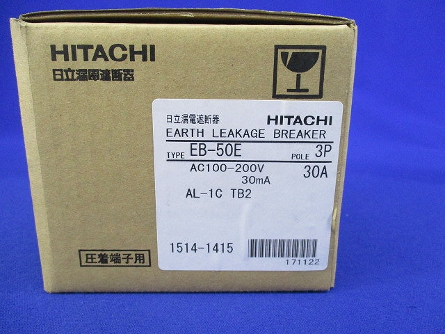 漏電遮断器 3P3E30A EB-50E