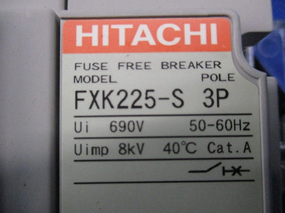 ヒューズフリーブレーカ3P225A(アラームスイッチ無し) FXK225-S