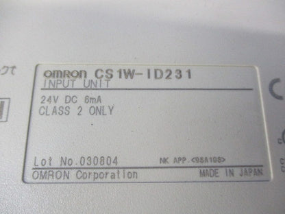 DC入力ユニット CS1W-ID231