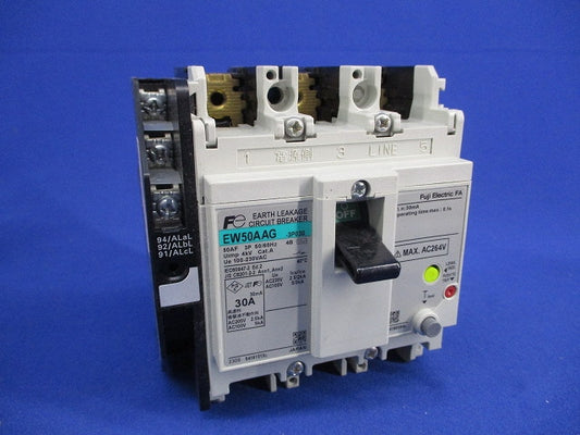 一般配線用漏電遮断器3P30A(アラームスイッチ付・ビス無) EW50AAG