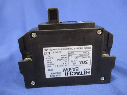 分電盤用ヒューズフリー遮断器2P2E30A BX50W