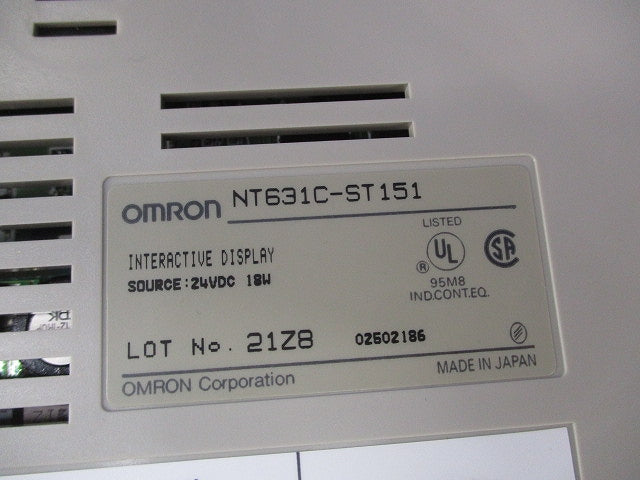 プログラマブルターミナル NT631C-ST151