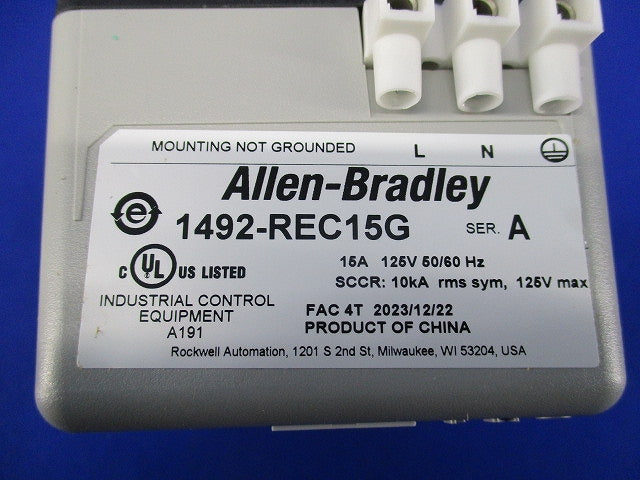 コンセントセット 1492-REC15G