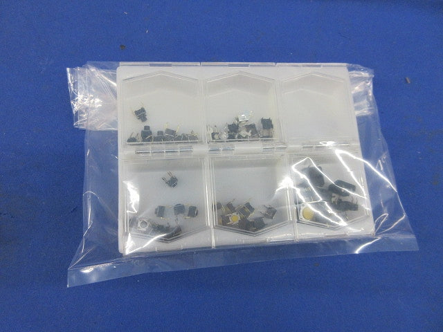 タクタイルスイッチセット(混在50個入)(ケース付) B3F他