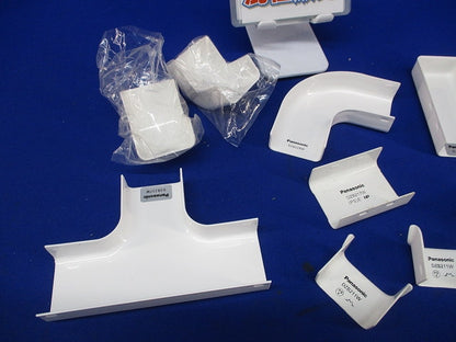 メタルモール付属品B型セット(混在10個入)(キズ・汚れ有)(ホワイト) DZB257W他