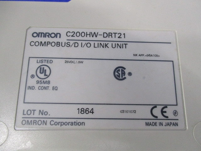 I/Oリンクユニット(ジャンク品) C200HW-DRT21