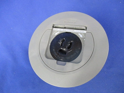 フリーアクセスフロア用ミニ抜け止め接地15Aコンセント(キズ・汚れ有) National WFA1561
