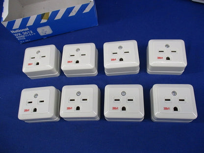 接地角型コンセント(8個入) National WK3012