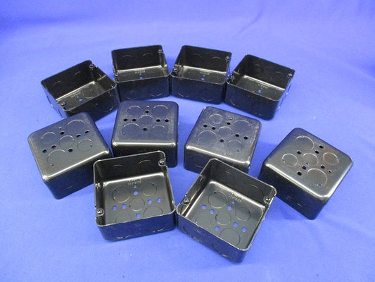 塗装中型四角アウトレットボックス(10個入)傷・汚れ有 DS37542B