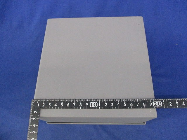 プルボックス 200×200×100 鉄製 かぶせ蓋(グレー) 型番不明