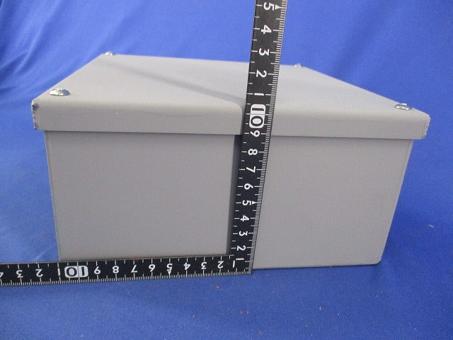 プルボックス 200×200×100 鉄製 かぶせ蓋(グレー) 型番不明