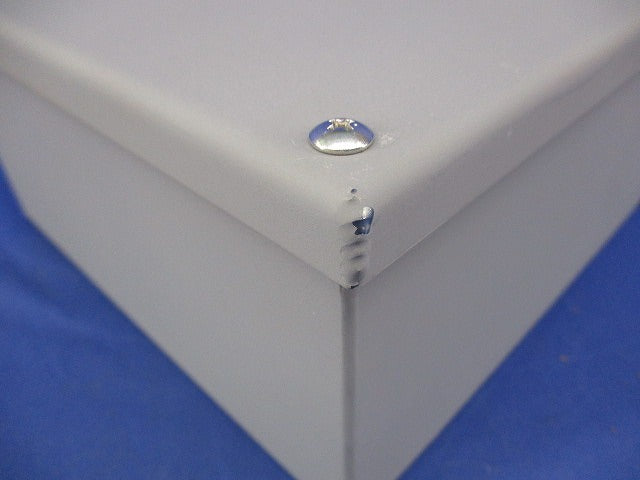 プルボックス 200×200×100 鉄製 かぶせ蓋(グレー) 型番不明