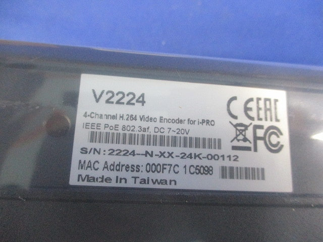 4-Channel H.264 Video Encoder for i-PRO V2224