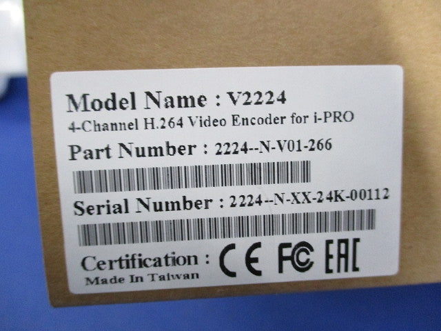 4-Channel H.264 Video Encoder for i-PRO V2224