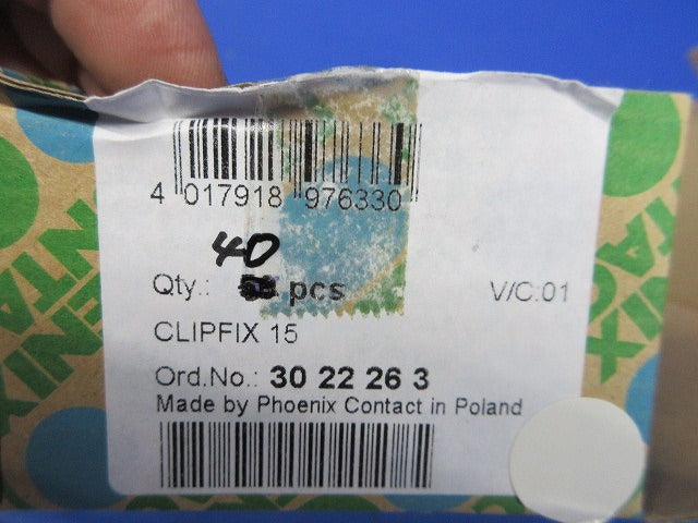 エンドブラケット CLIPFIX 15(40個入) 3022263