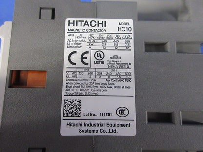 標準形電磁接触器 HC10