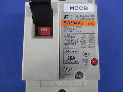 オートブレーカ 2P20A BW50AAG-2P020