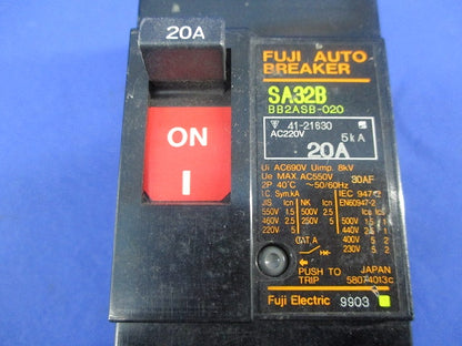 オートブレーカ 2P20A SA32B