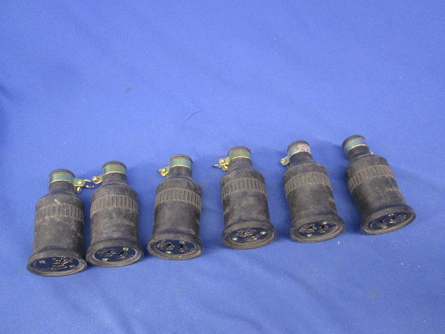 ゴムコネクタボディセット(6個入)傷・汚れ有 15A125V