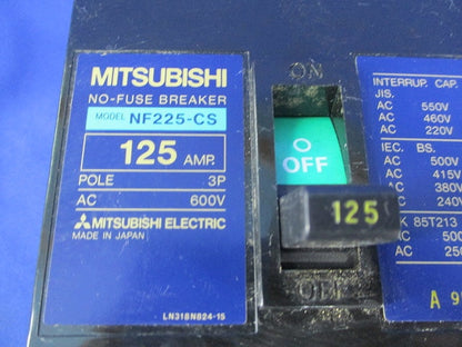ノーヒューズブレーカ 3P125A(傷・汚れ有) NF225-CS