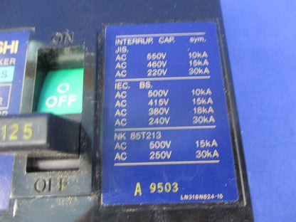 ノーヒューズブレーカ 3P125A(傷・汚れ有) NF225-CS
