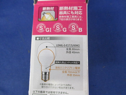 LED電球 E17(電球色) LDA6L-G-E17/S/60W2