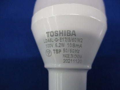 LED電球 E17(電球色) LDA6L-G-E17/S/60W2