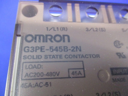 ヒータ用ソリッドステート・コンタクタ DINレール取付けタイプ 素子数2 G3PE-545B-2N