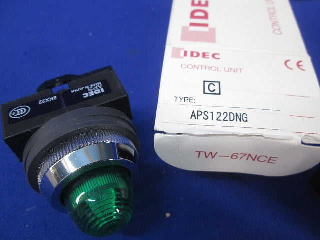 パイロットライト丸形(色混在2個入)(緑・白) APS122DNW他