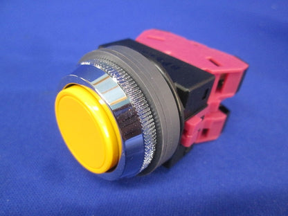 ボタンスイッチ(φ30 TWNシリーズ・黄色・モメンタリ形) ABN111Y