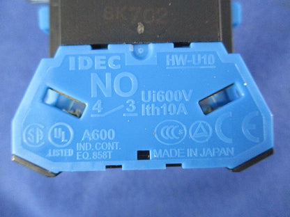 押ボタンスイッチ 平形 モメンタリ形 φ22 赤 HW1B-M110R