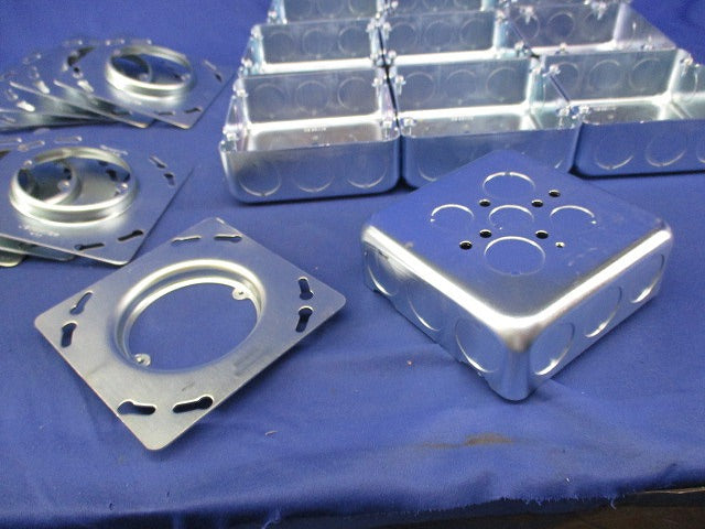 大角アウトレットボックス(塗代カバー付)(10個入) DS38446+DS4312