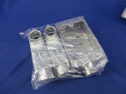 露出スイッチボックス ユニバーサルエルボセット(混在3個入)(亜鉛) 16他