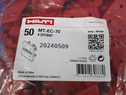 ガーターエンドキャップ(50個入)(赤) MT-EC-70