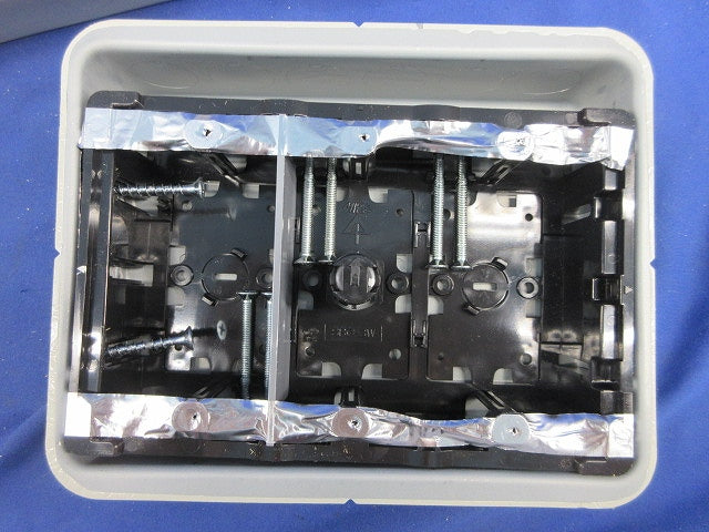 鋼製カバー付スライドボックス3ヶ用(3個入) SBG-3F