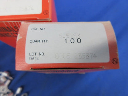 丸型裸圧着端子(R形)(100個入×4計400個入) 5.5-S3