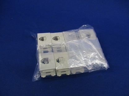 埋込テレホンモジュラジャック(混在9個入)(ミルキーホワイト)傷・汚れ有 WNT15629他