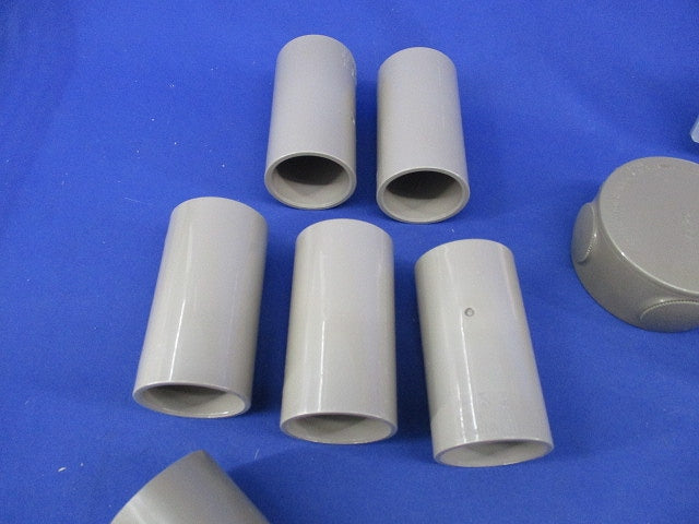 VE管付属品セット(混在8個入) グレー PVF-36他