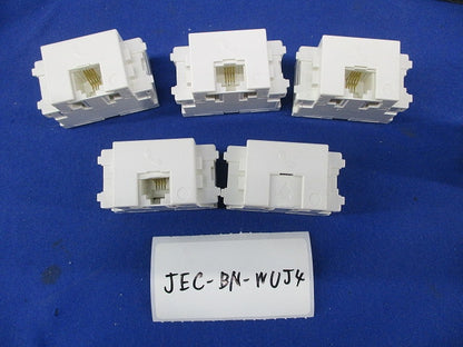電話用埋込モジュラジャックセット(混在7個入)(ピュアホワイト) JEC-BN-WUJ4他