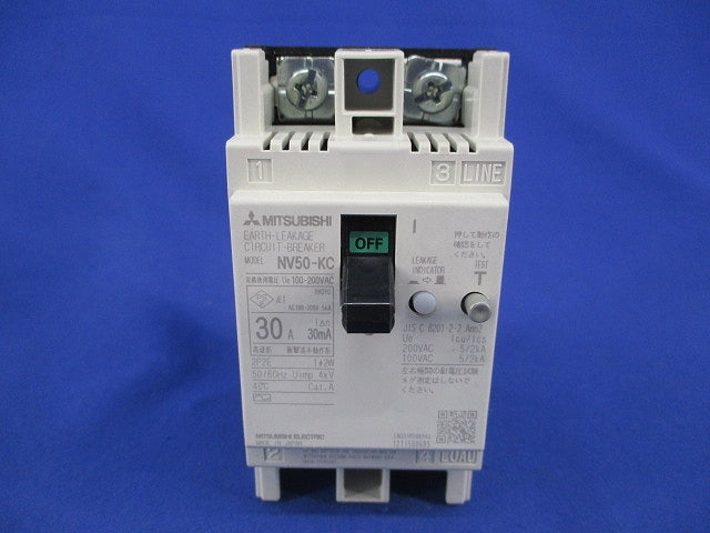 漏電遮断器2P2E30A NV50-KC