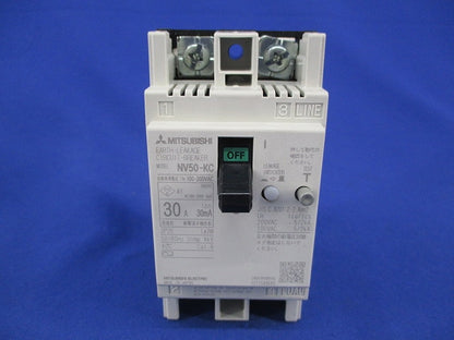 漏電遮断器2P2E30A NV50-KC