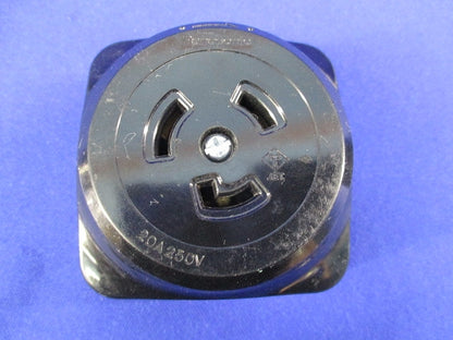 接地2P20A引掛露出コンセント(2個入)(汚れ有) WK2520