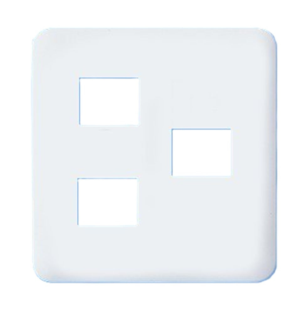 コスモシリーズワイド21 コンセントプレート 2コ+1コ用 ホワイト 10個入 WTF7073W-10