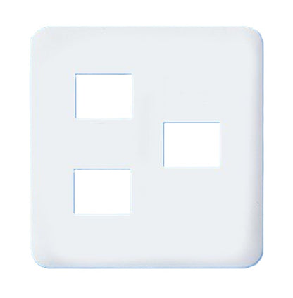 コスモシリーズワイド21 コンセントプレート 2コ+1コ用 ホワイト 10個入 WTF7073W-10